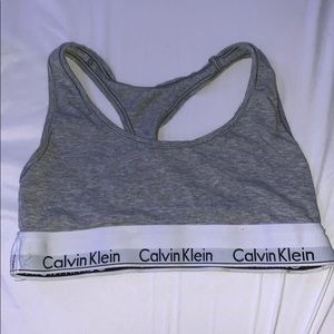 Grey Calvin Klein bra